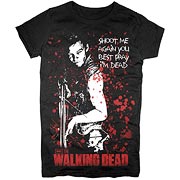 The Walking Dead Daryl Dixon Pray I am Dead Black T-Shirt